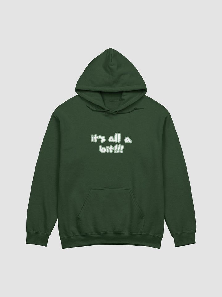 “It’s all a bit!!!” (lined design, #96B697) classic hoodie product image (20)