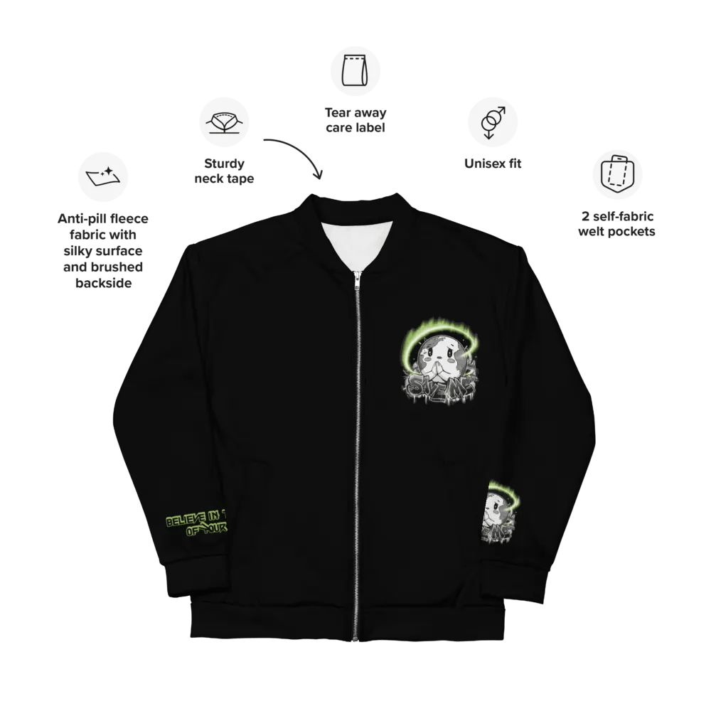 Save Me: A Plea from Planet Earth Bomber Jacket 🌍 product image (4)