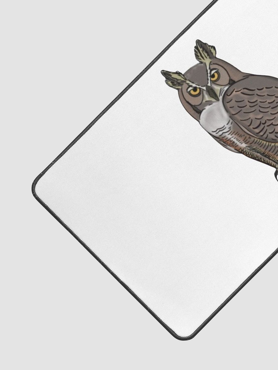 Owl Logo Desk Mat (White) product image (3)