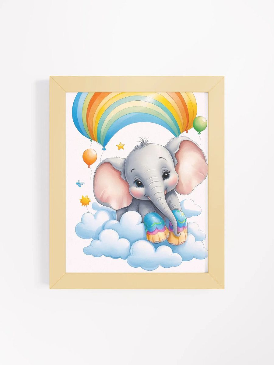 Baby Elephant - Nursery Wall Art - Framed product image (3)