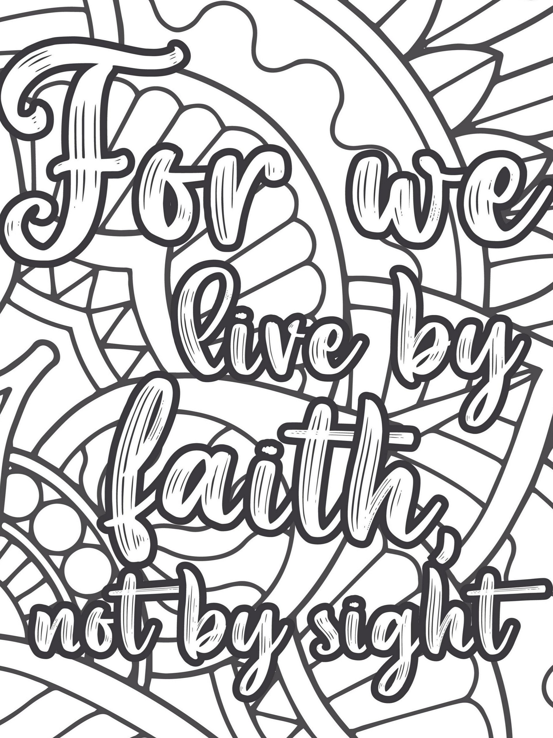 Bible Quotes with Abstract Art A Coloring Book for Adults product image (6)