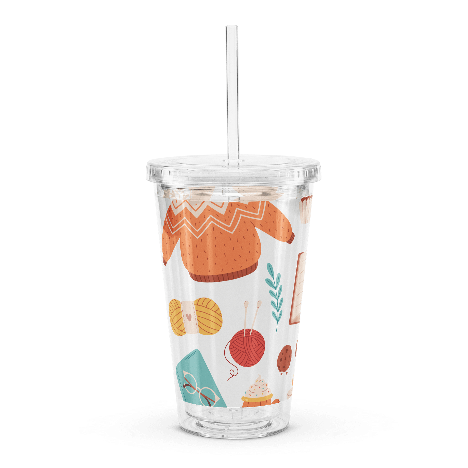 Cozy Autumn Delight Clear Tumbler product image (3)