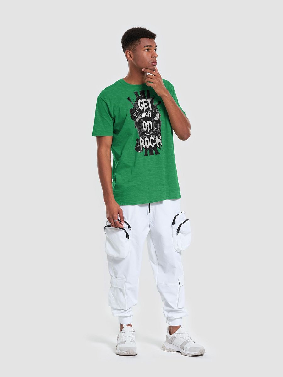 Rock Music-Inspired T-Shirt – Bold 'GET HIGH ON ROCK' Design, Unisex Fit product image (11)