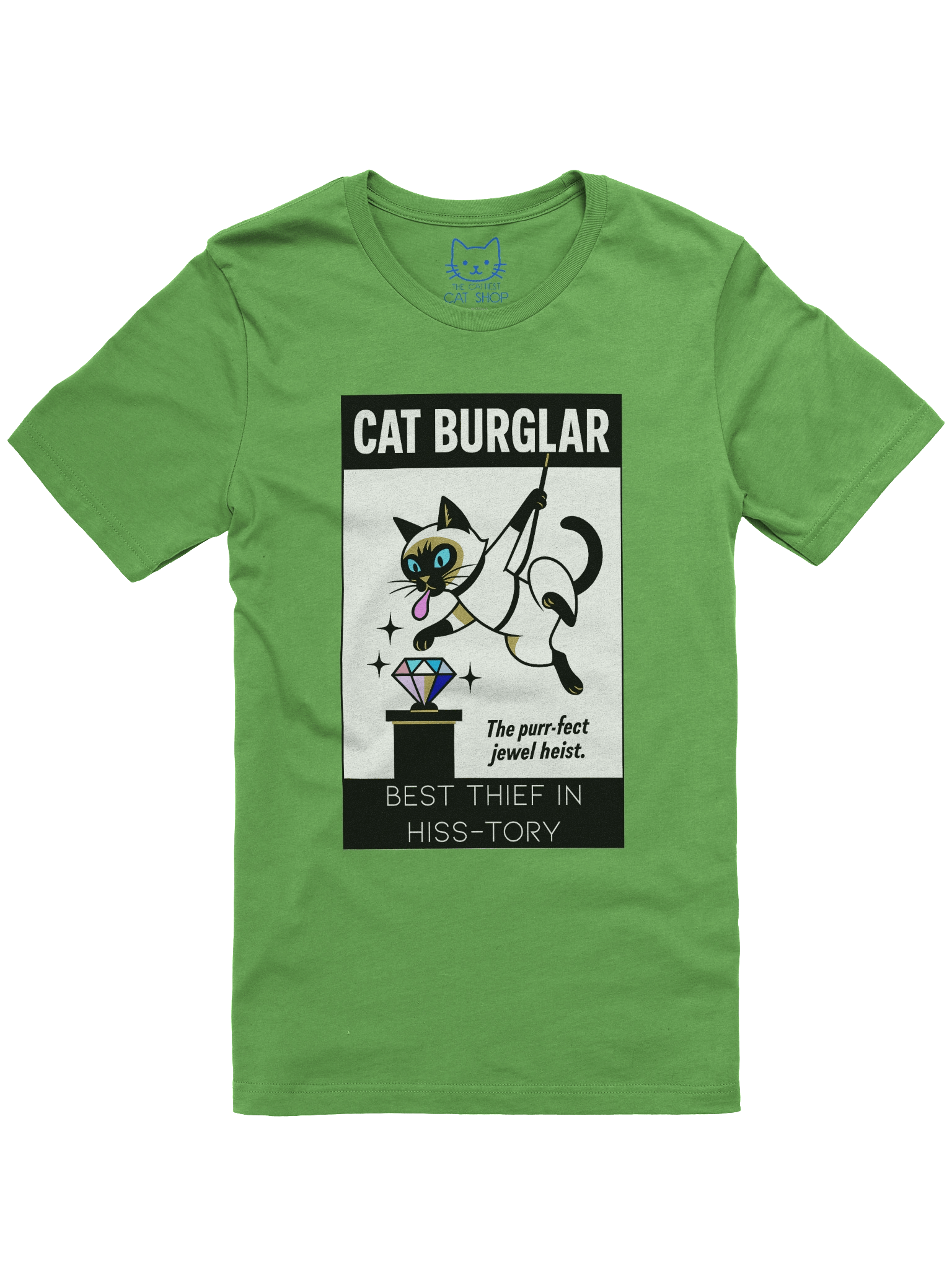 Cat Burglar Diamond Jewel Heist Siamese Cat Unisex T-Shirt product image (25)