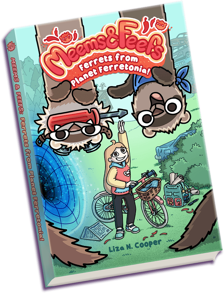 Meems and Feefs : Ferrets from planet Ferretonia - Signed Book product image (1)