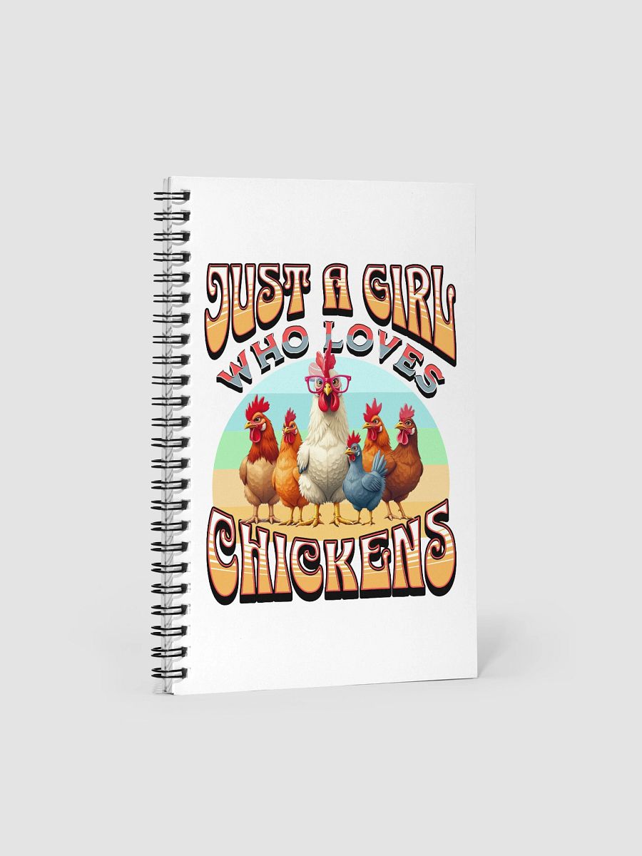Just A Girl Who Loves Chickens Spiral Notebook product image (2)
