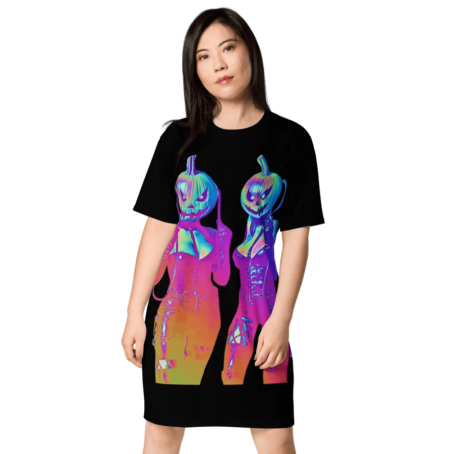 Women's Rainbow Freaky T-Shirt Dress product image (1)