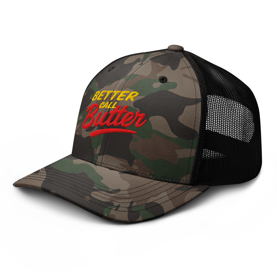 Better Call Butter Camo Trucker Hat product image (4)