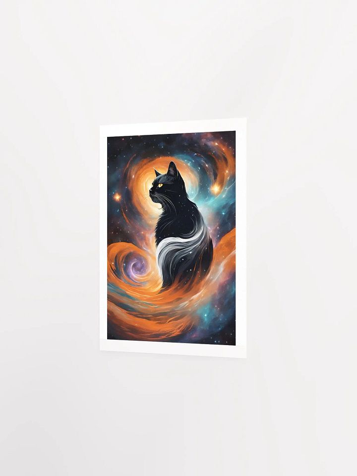 Cosmic BLACK Cat Dreamscape Poster product image (5)
