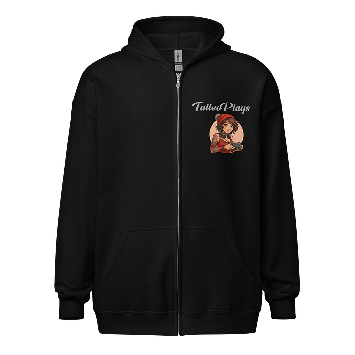 TattooPlays Zip-Up Hoodie – Chill Mode: Activated product image (1)