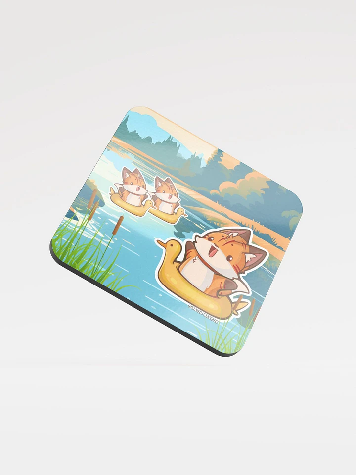 Tots the Fox Ducky Floaty Coaster product image (1)