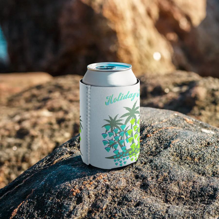Tropical Holiday Joy Coozie Can Cooler product image (9)