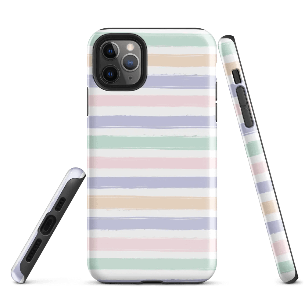 Pastel Power Stripes iPhone® Tough Case product image (1)
