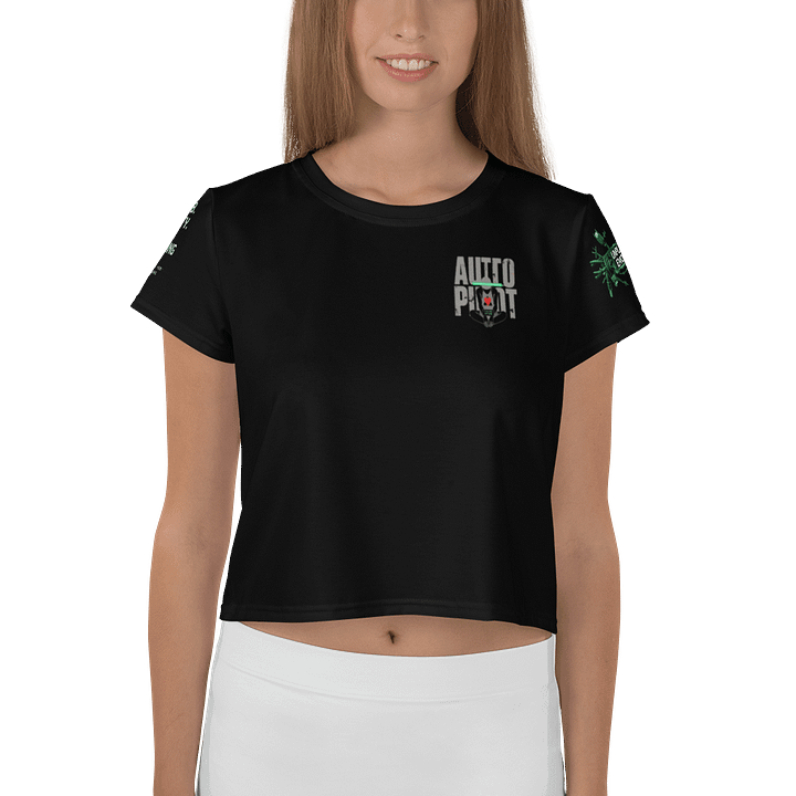 Living in Auto Pilot Crop Graphic Tee 2 product image (1)