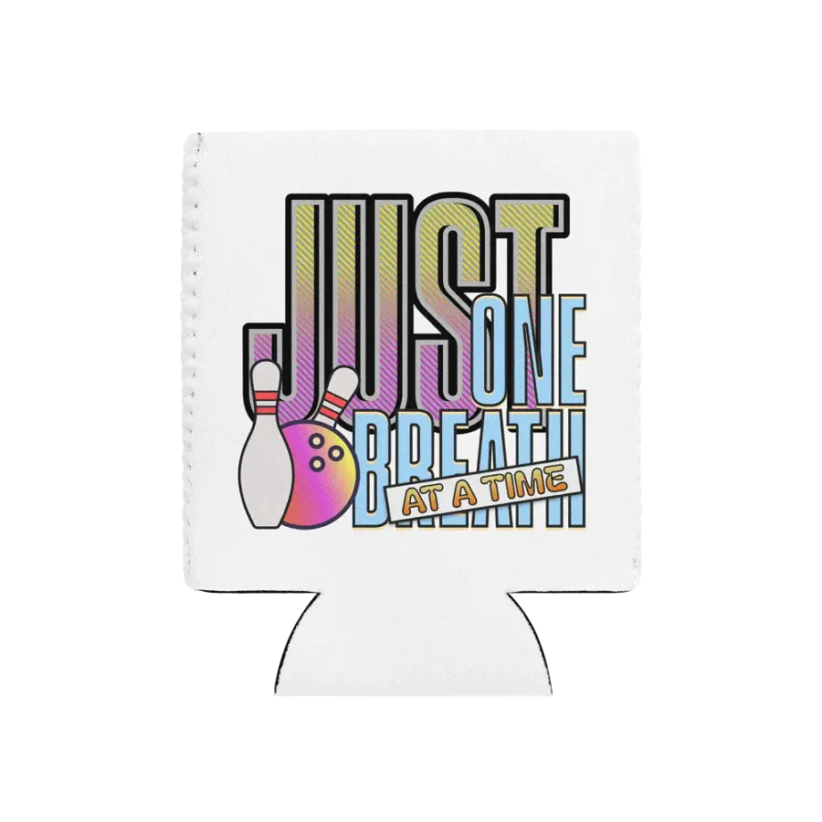 Just One Breath At A Time Bowling Bliss Can Cooler product image (1)