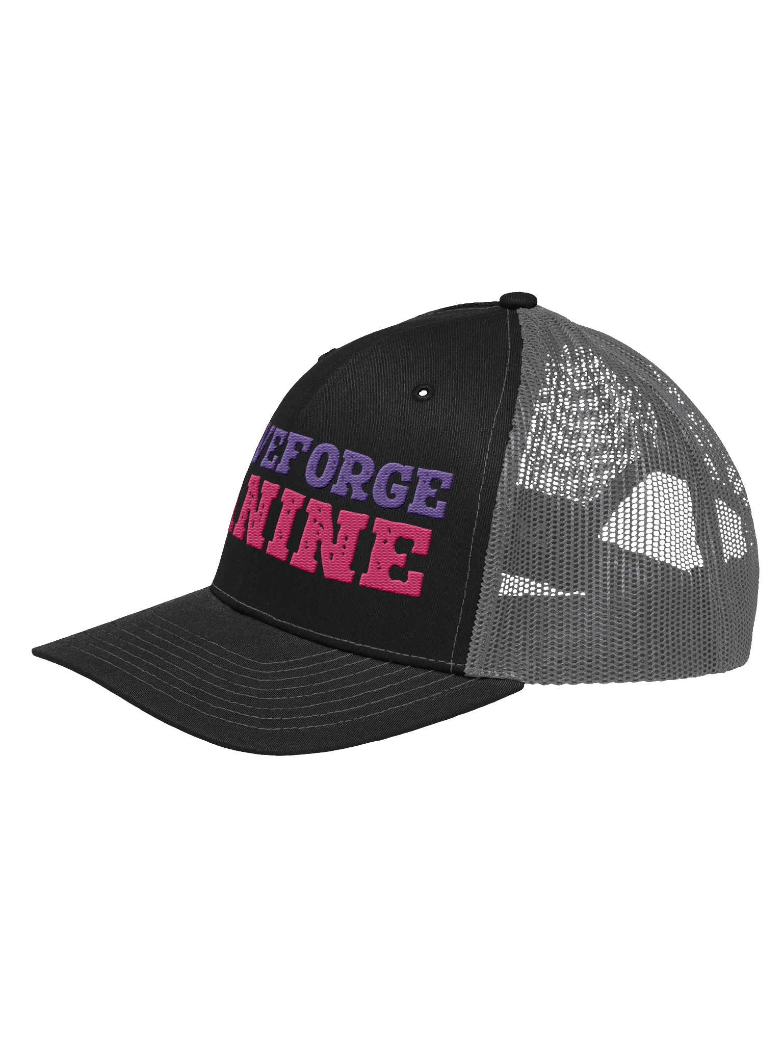 DriveForge Canine Pink & Purple Logo Trucker Hat product image (2)
