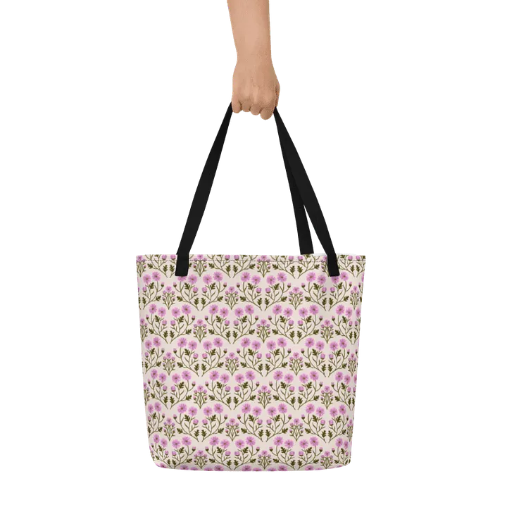 Harmony of Mums - Pink and Forest Green - Tote Bag product image (1)