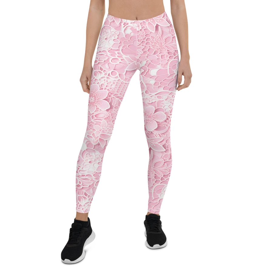 Pink Lace Design Leggings product image (5)
