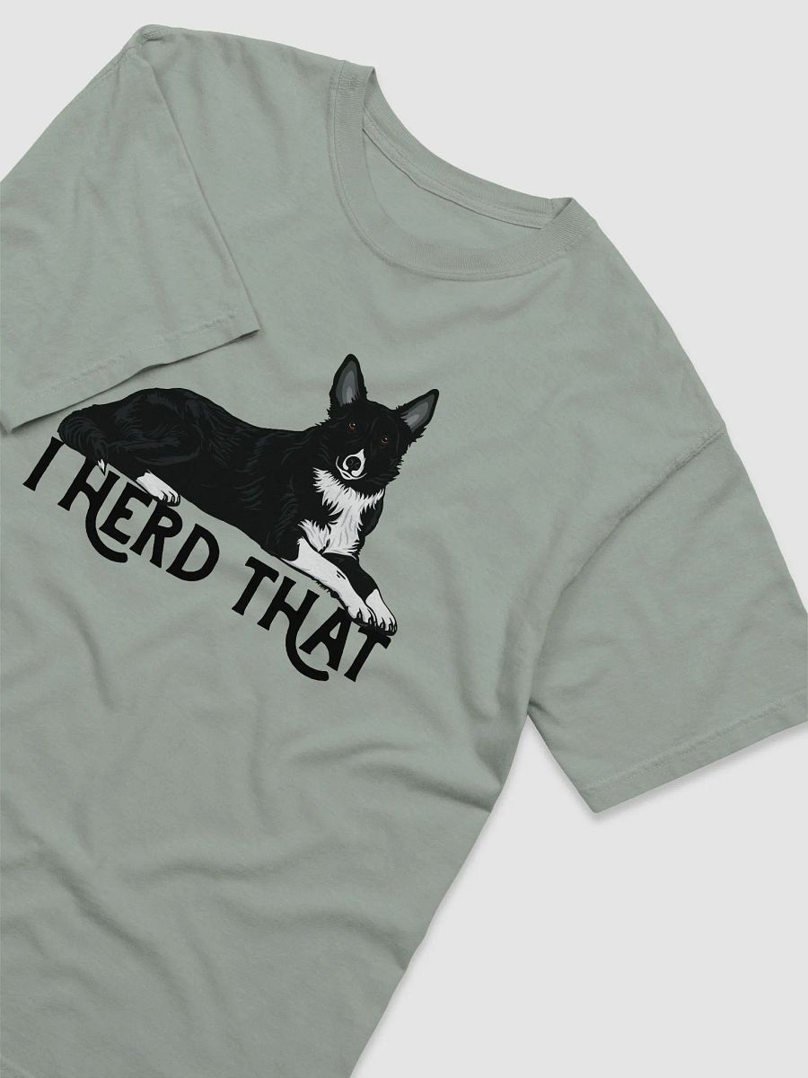 Custom - I Herd That T-Shirt | Funny (Smooth Coated) Border Collie T-Shirt for Herding Dog Owners product image (6)
