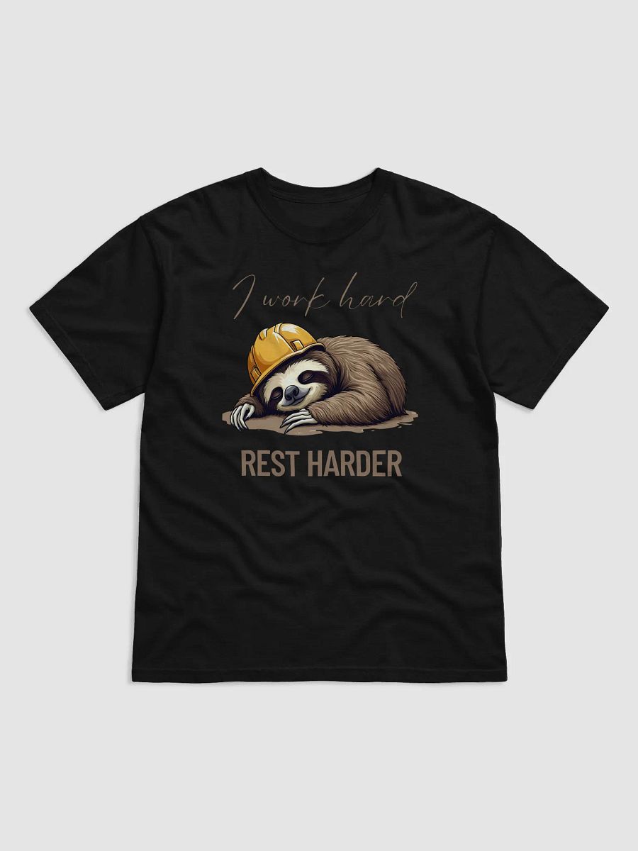Rest Harder Sloth Construction T-Shirt product image (4)