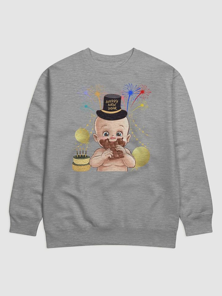 Baby New Year Eating Chocolate Sweatshirt product image (3)