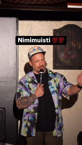 Mun nimimuisti 🤣🤣🤣 #standup