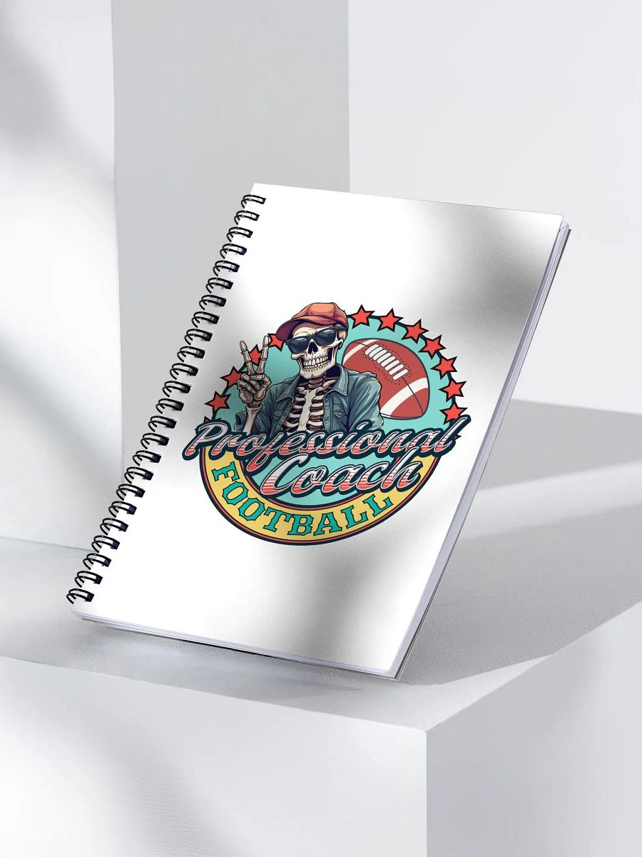 Professional Coach Skeleton Football Spiral Notebook product image (3)