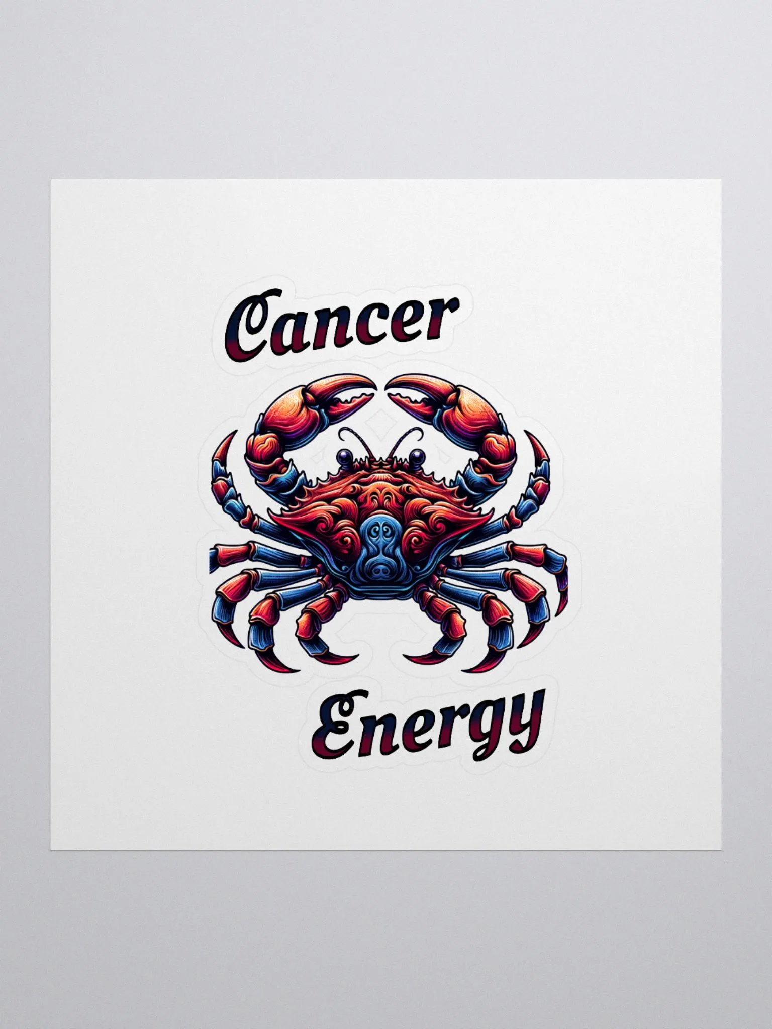 Zodiac Sign Cancer Energy Sticker product image (1)