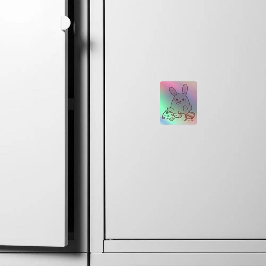 Gamer Bunny Holographic Sticker Sheet product image (6)