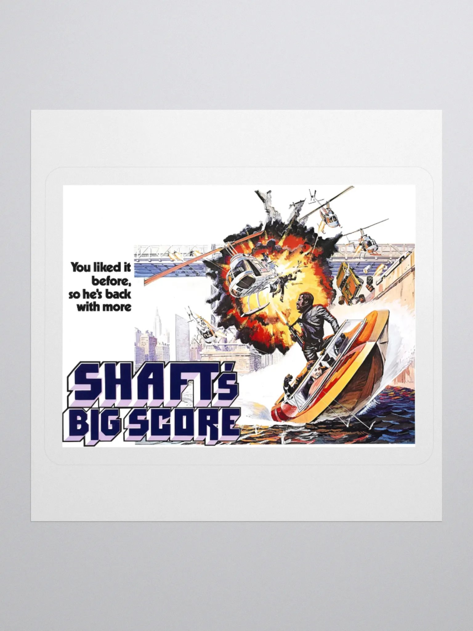 Shaft's Big Score | Kiss Cut Sticker product image (1)