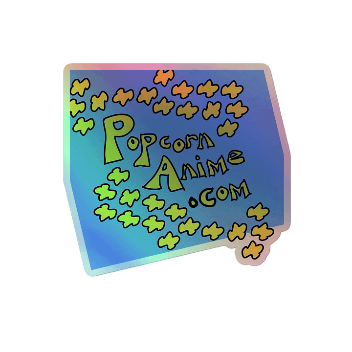 PopcornAnime Holographic Popcorn Sticker Sheet product image (2)