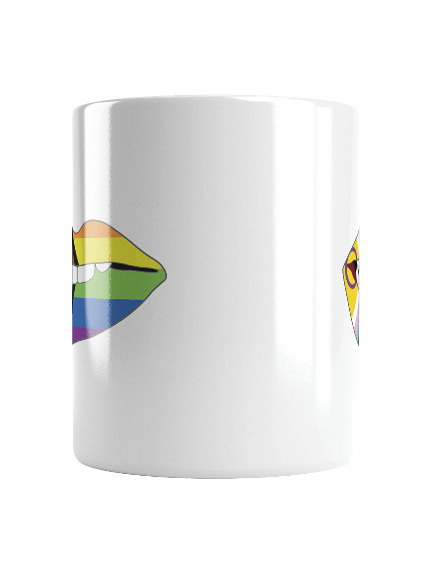 Rainbow Pride Flag Biting Lips Mug product image (5)