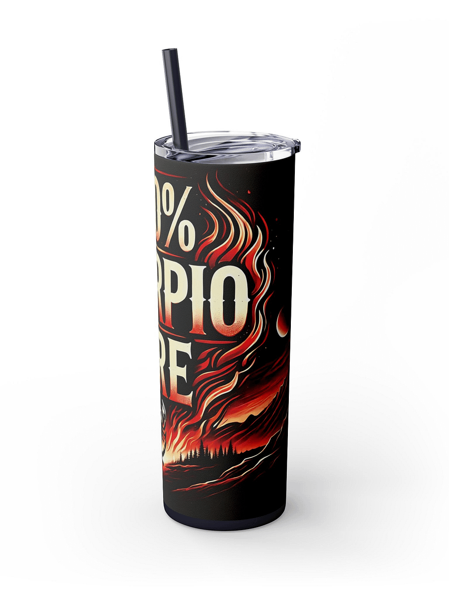 100% Scorpio Fire Tumbler Wrap | Bold Fiery Scorpio Zodiac Design | Astrology-Themed Gift for Passionate Scorpio Lovers product image (4)