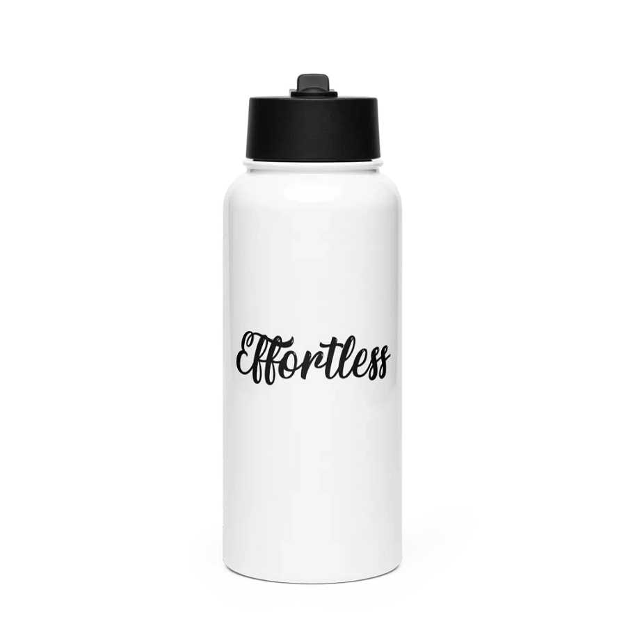 Elite - Effortless Stainless Steel Water Bottle with a Straw Lid product image (1)