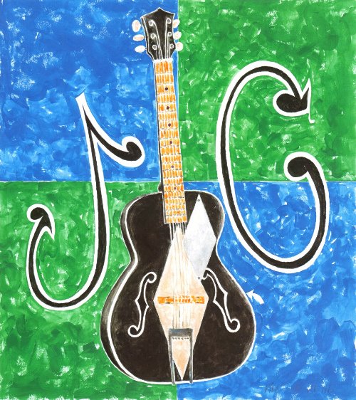Guitar for Jonny & Cassie print product image (1)