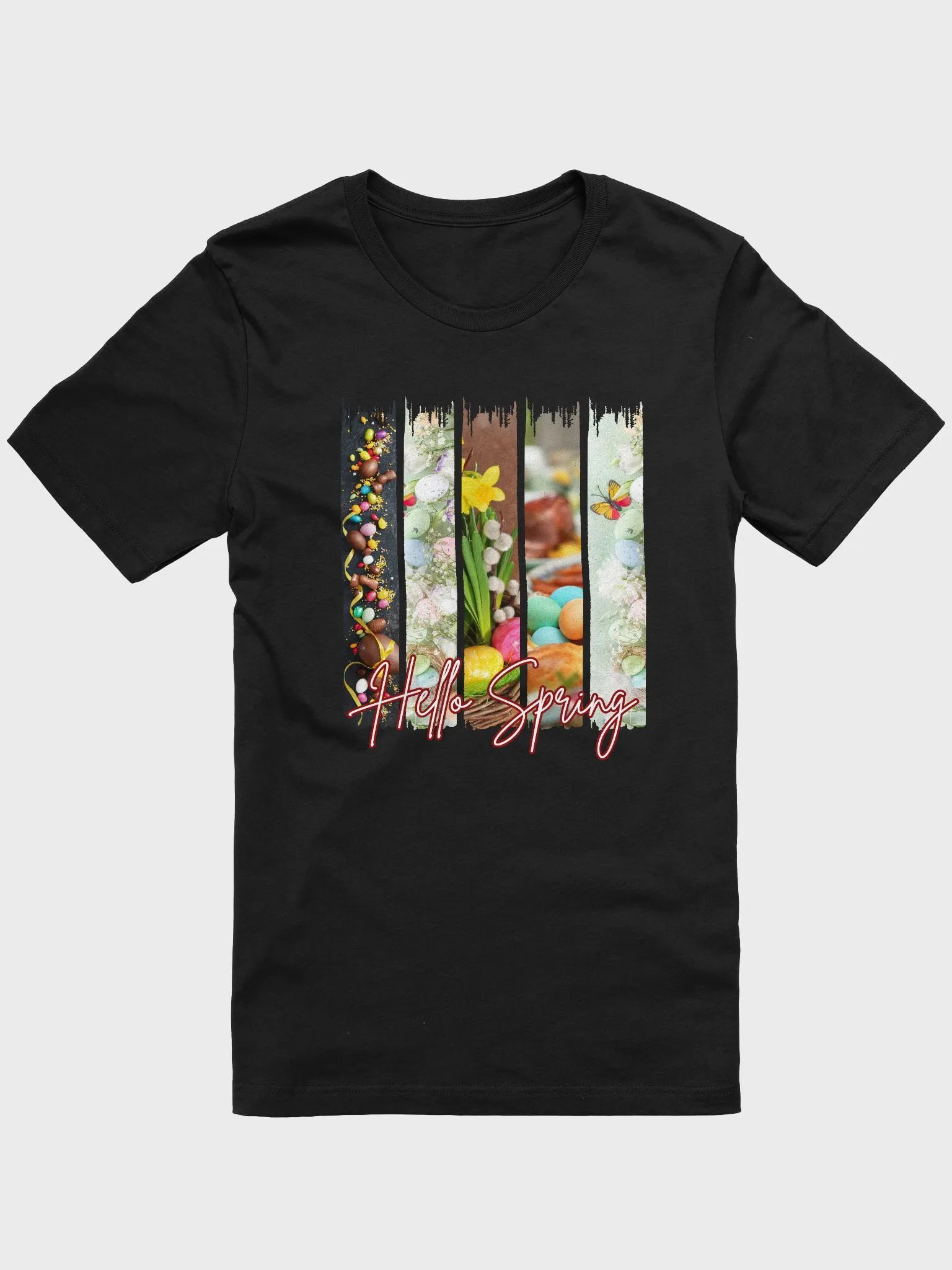 Hello Spring Brush Stroke Easter Eggs Bella Canvas T-shirt product image (5)