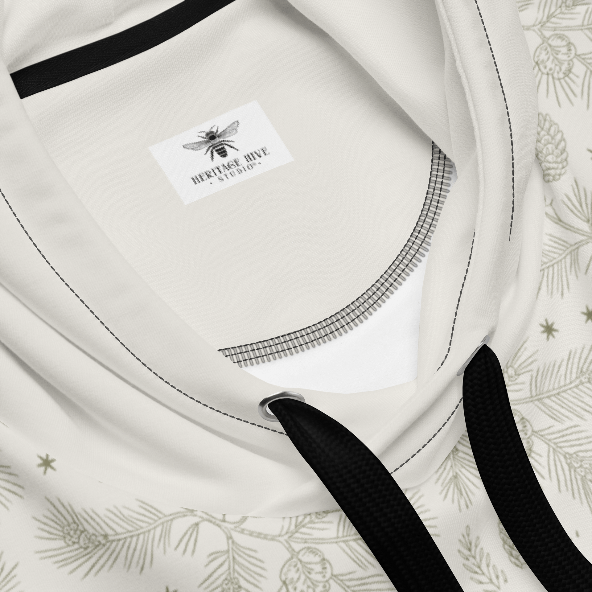 Cozy Cabin in the Woods | Winter Retreat Hideaway Cream Hoodie Unisex product image (2)