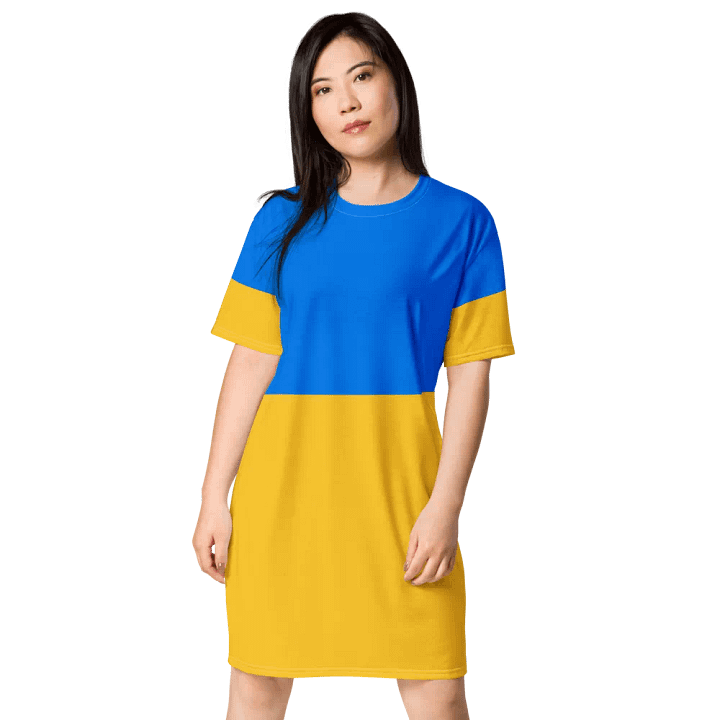 Ukrainian Pride All-Over T-Shirt Dress product image (1)
