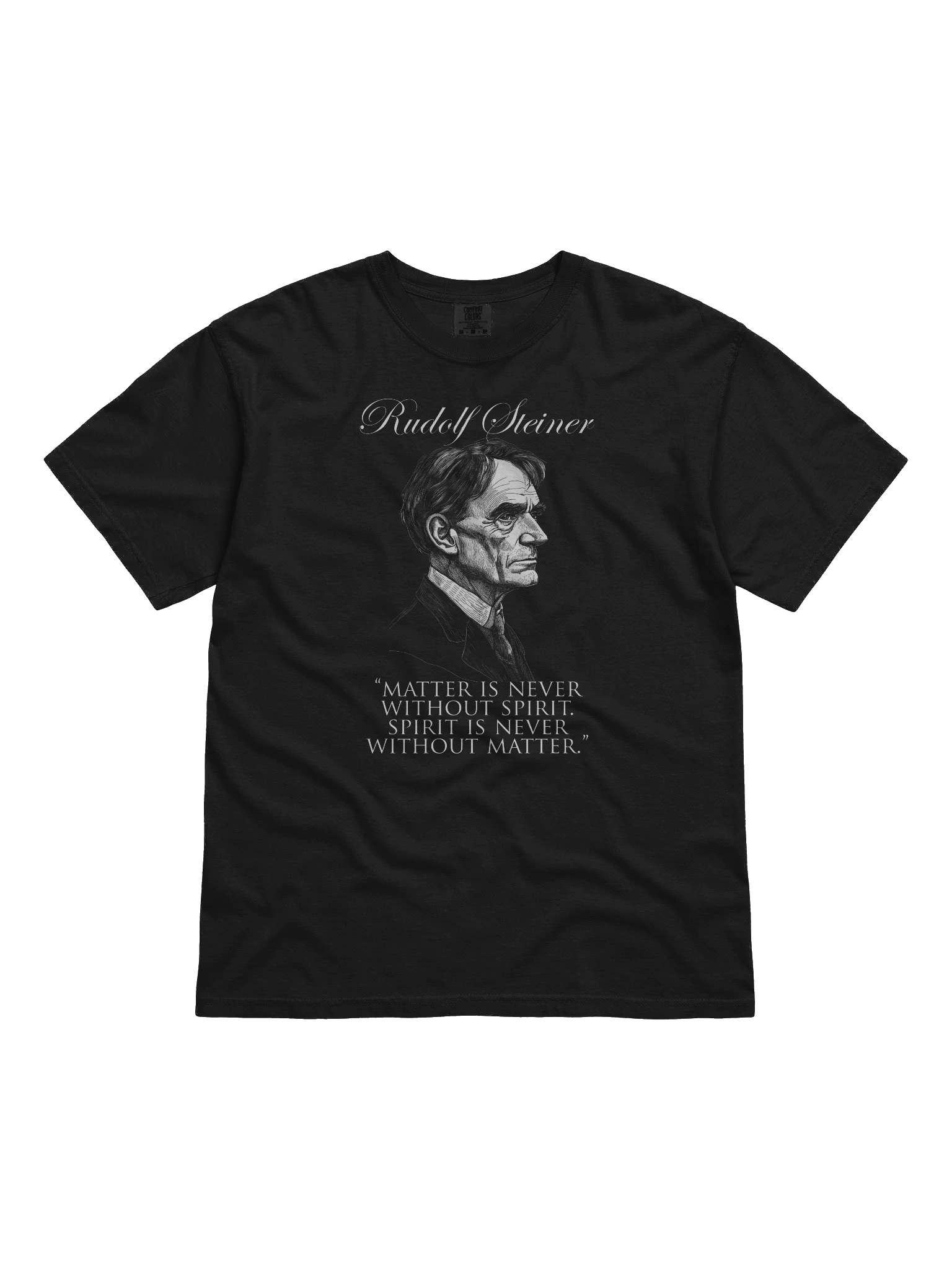 Rudolf Steiner - Matter Spirit Quote, Anthroposophy, Philosophy, Esoteric, Occult T-Shirt product image (1)
