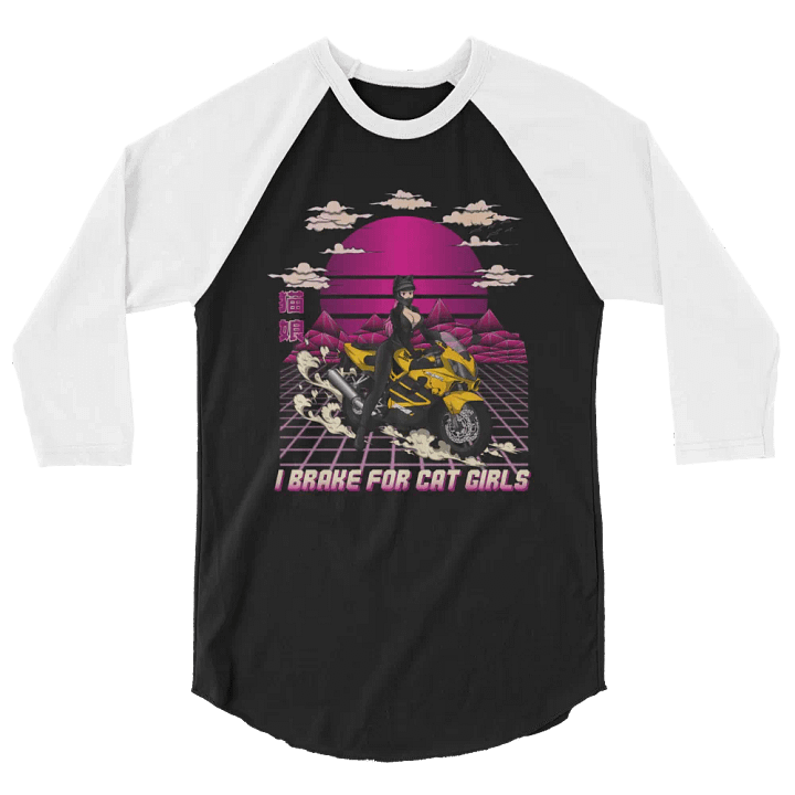 Biker Cat Girl Two-Tone T product image (2)
