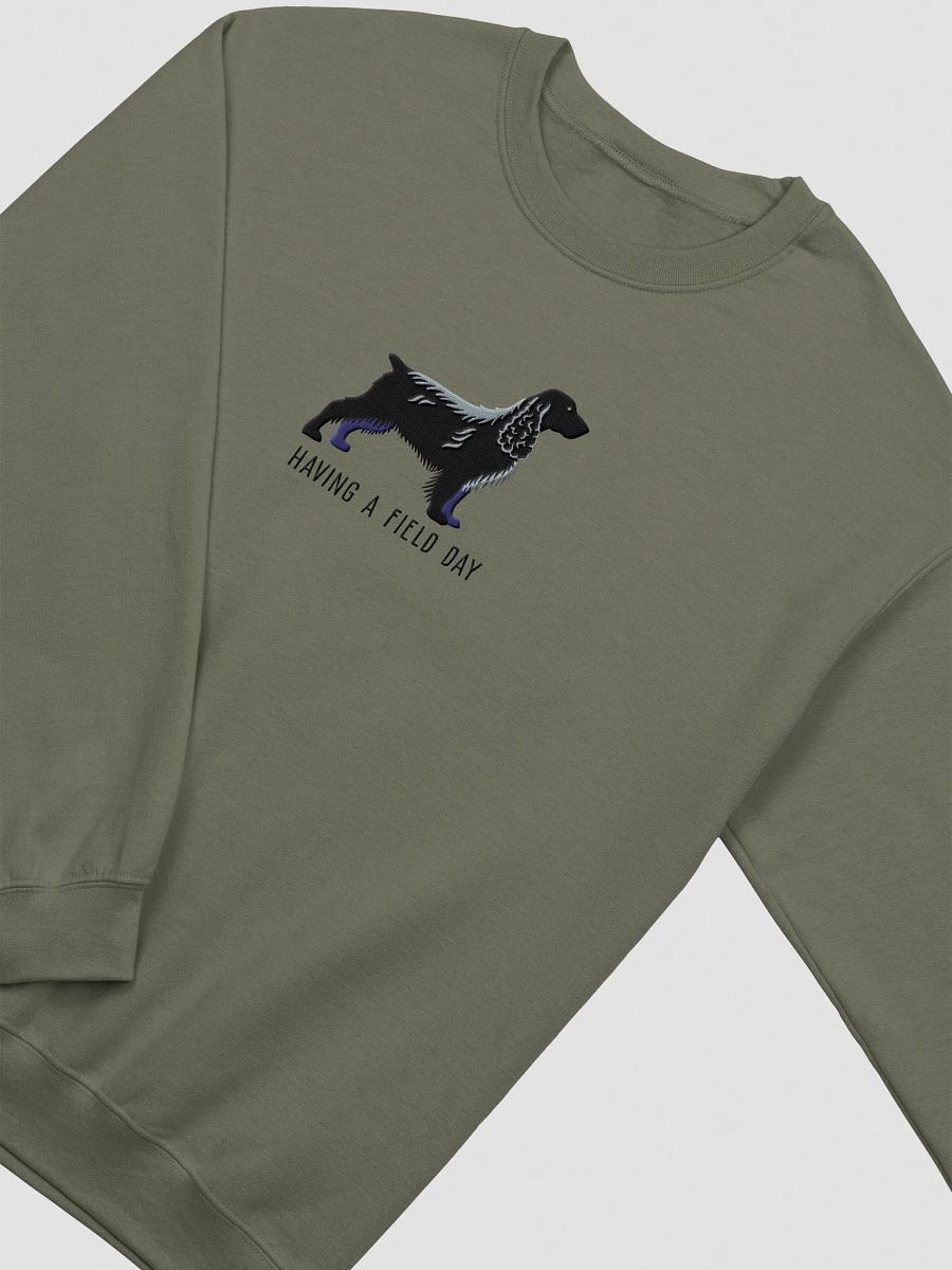 Having a Field Day Sweatshirt (Embroidered) of a Field Spaniel(Black) product image (15)