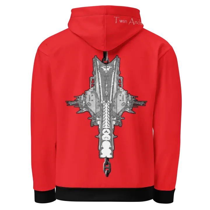 Red Foss double tug Sketch Hoodie product image (1)
