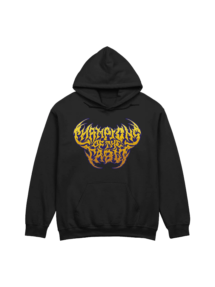 Champions of The Table - Full Black Metal Logo Hoodie product image (1)