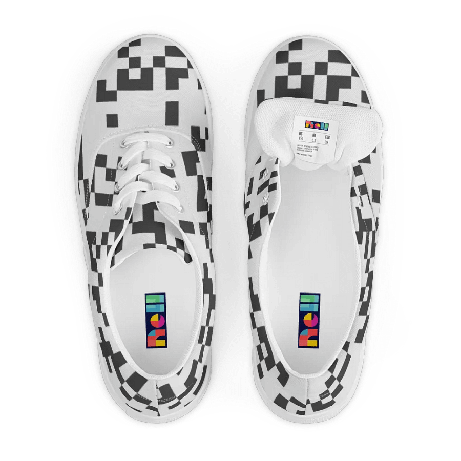 Pixelated Camo Lace-Up Sneakers product image (6)