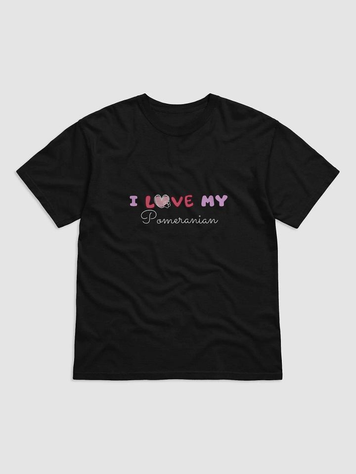 Paw Print Love Pomeranian Heavyweight Tee product image (1)