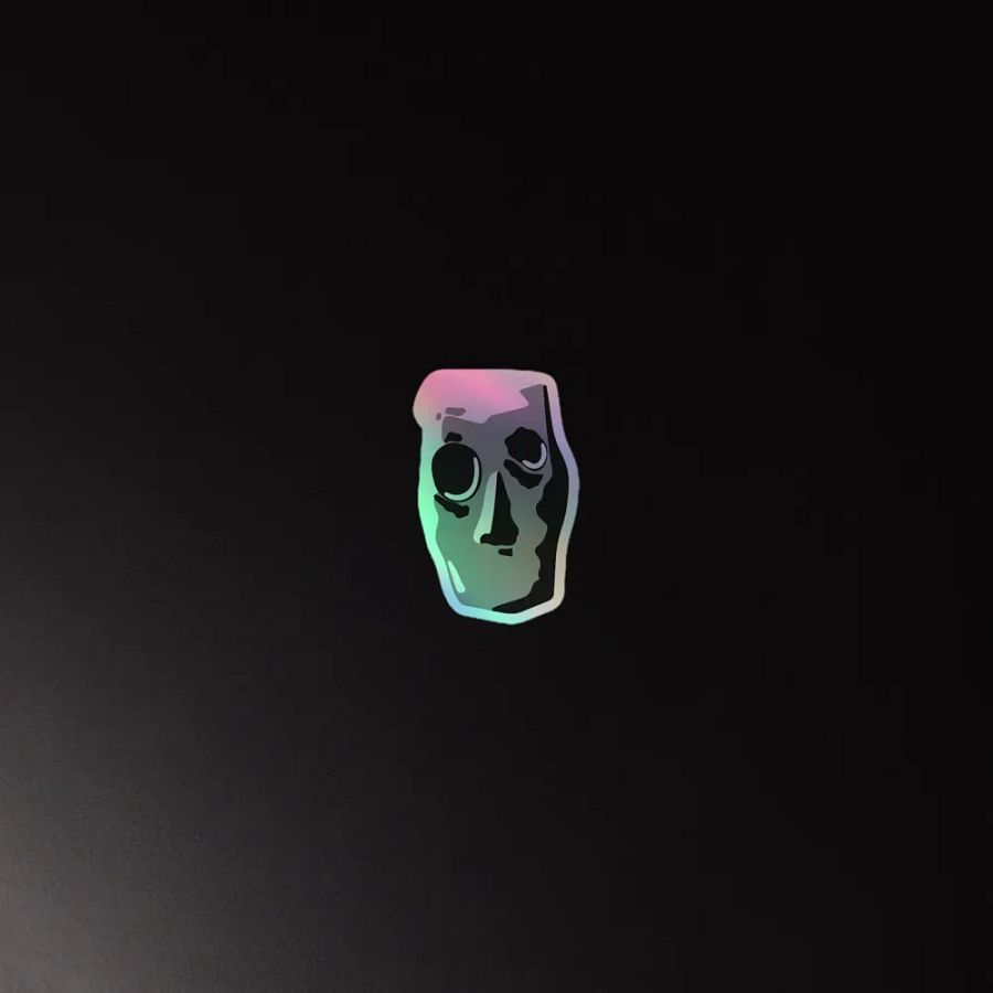 Old Man Chimes Holographic Sticker product image (4)