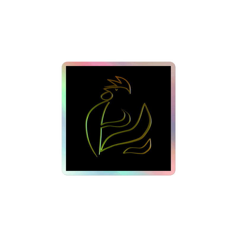 Cock Energy Holographic Sticker Set