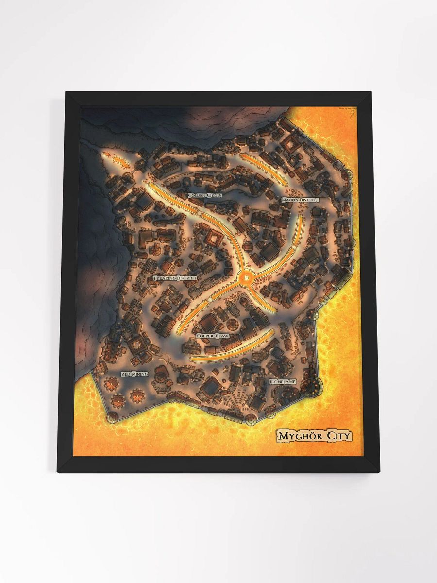 Night Myghör City FRAMED POSTER 16'' X 20'' product image (11)