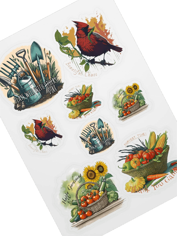 Garden Sticker Variety Sheet product image (1)