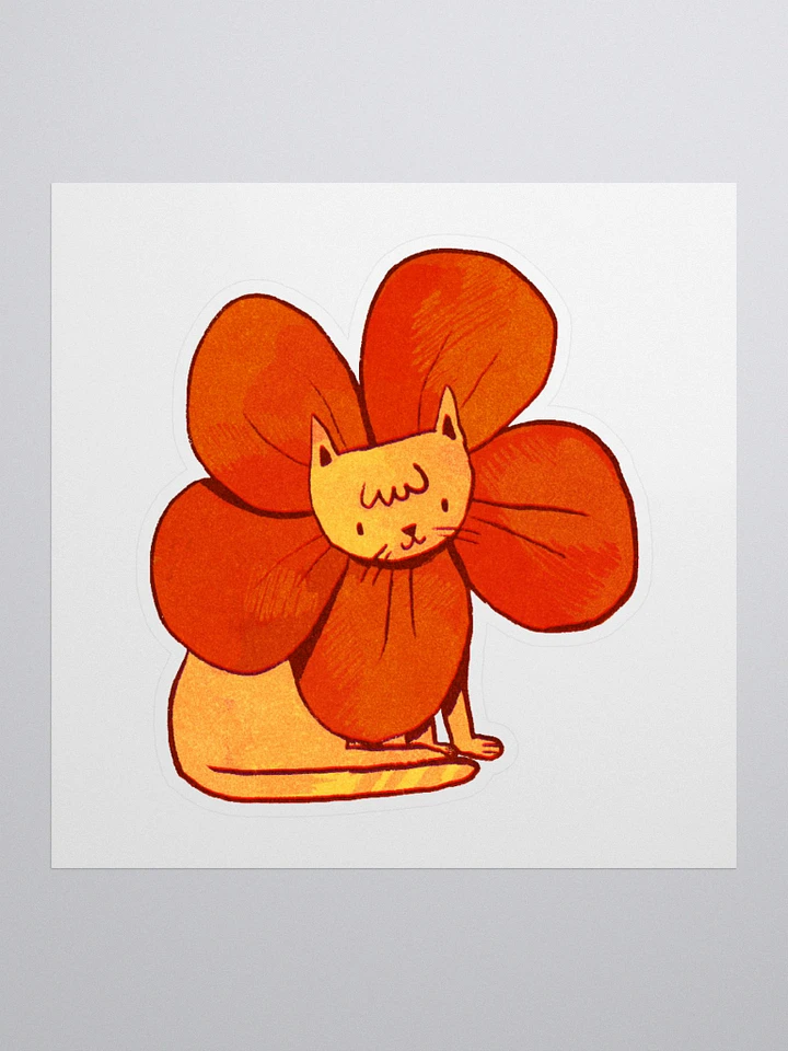Flower Cat Sticker product image (1)